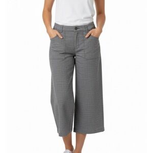 CAFFE MARRAKESH Cropped Pants, size 8, Grey